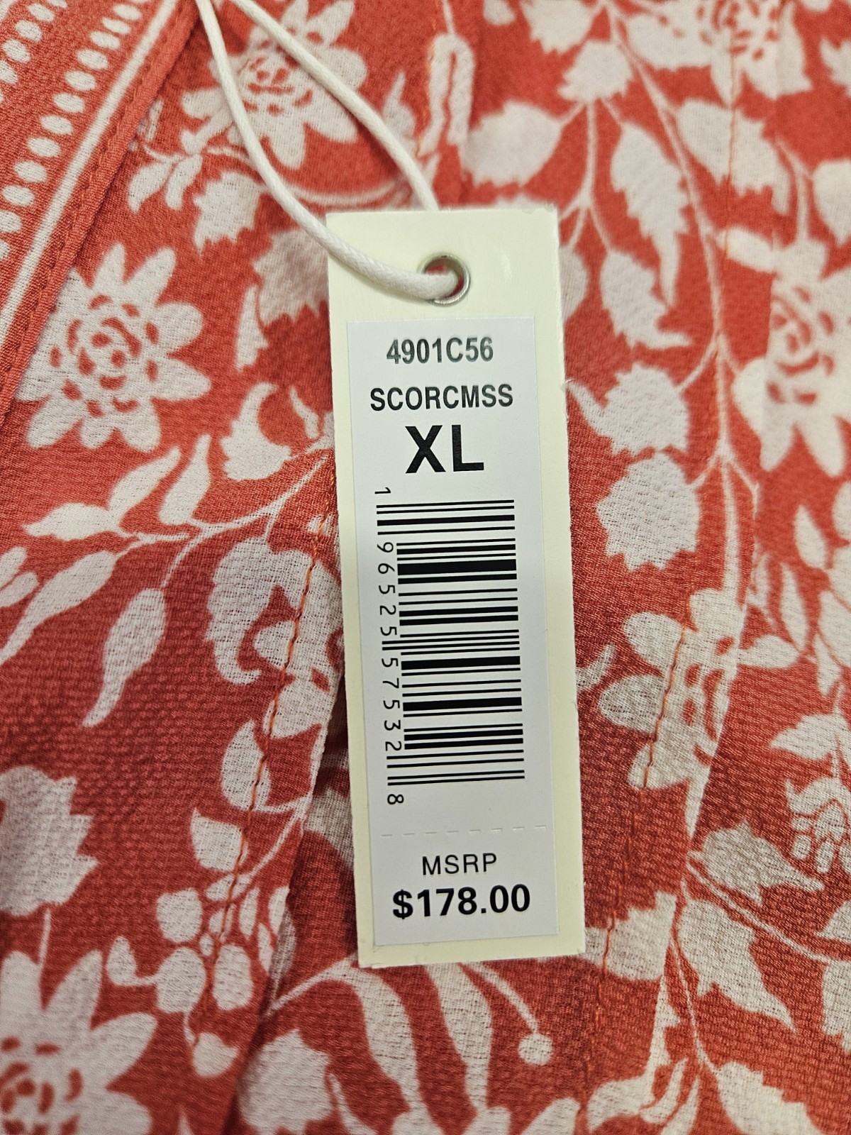 Max Studio NWT Peach Dress Flutter Sleeve Ruffled Floral Tiered Lined Women XL
