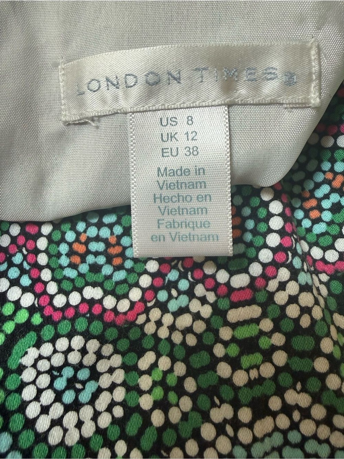 Sleeveless Mint & Pink Mandala design dress-London Times (8)