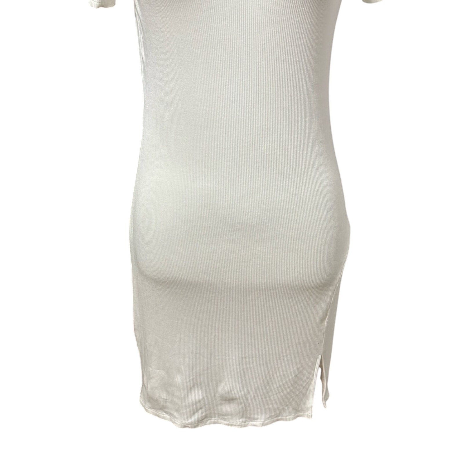 BP. Sheath Dress Midi Length Stretchable Rayon Fabric Blend White Women’s M NWOT