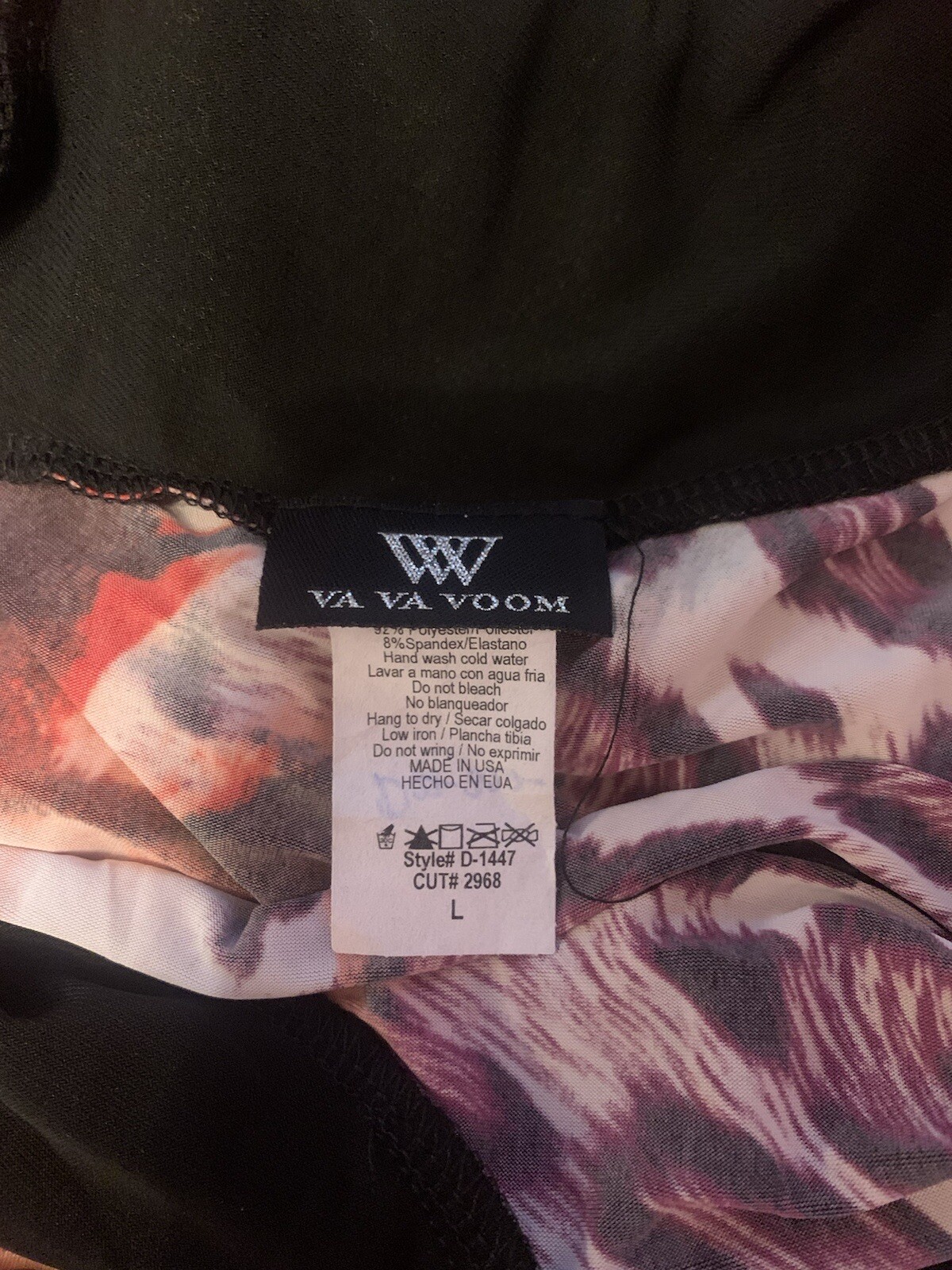 VA VA VOOM dress, size L