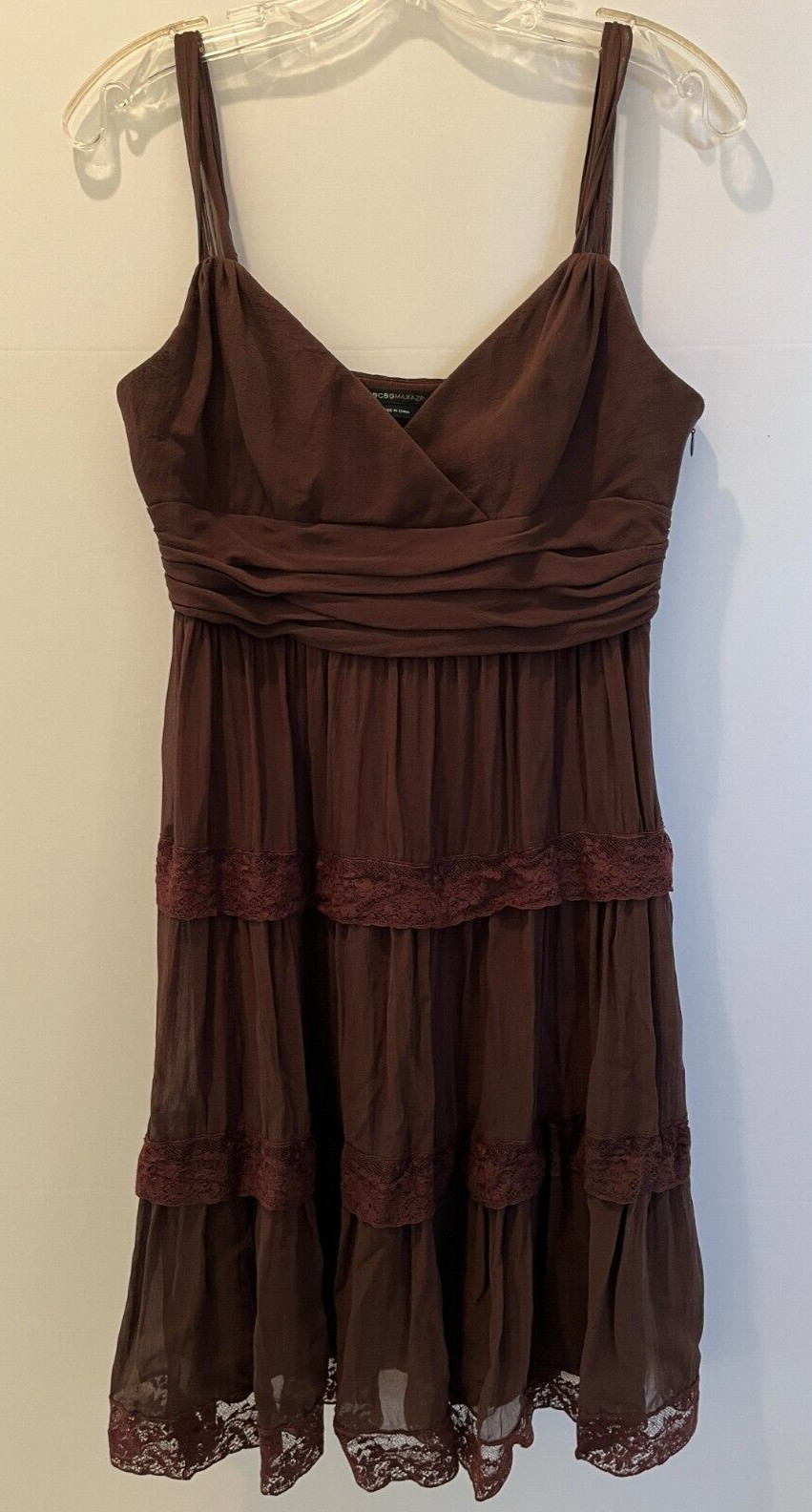BCBG Maxazria Women’s Dress Size 8 Sleeveless Side Zipper Silk
