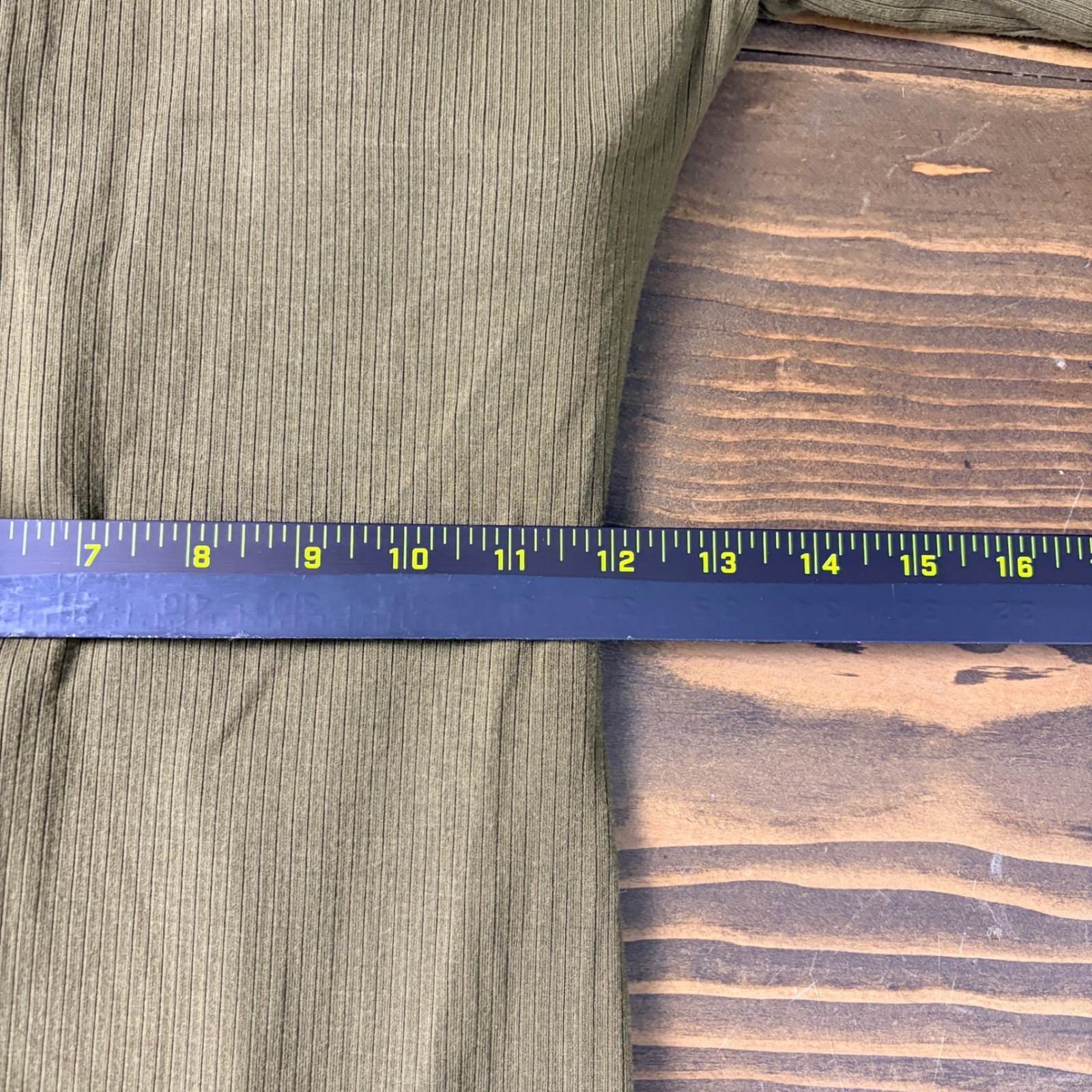 Shapellx Ribbed Maxi Dress Womens M Olive Green Cold Shoulder Shapewear
