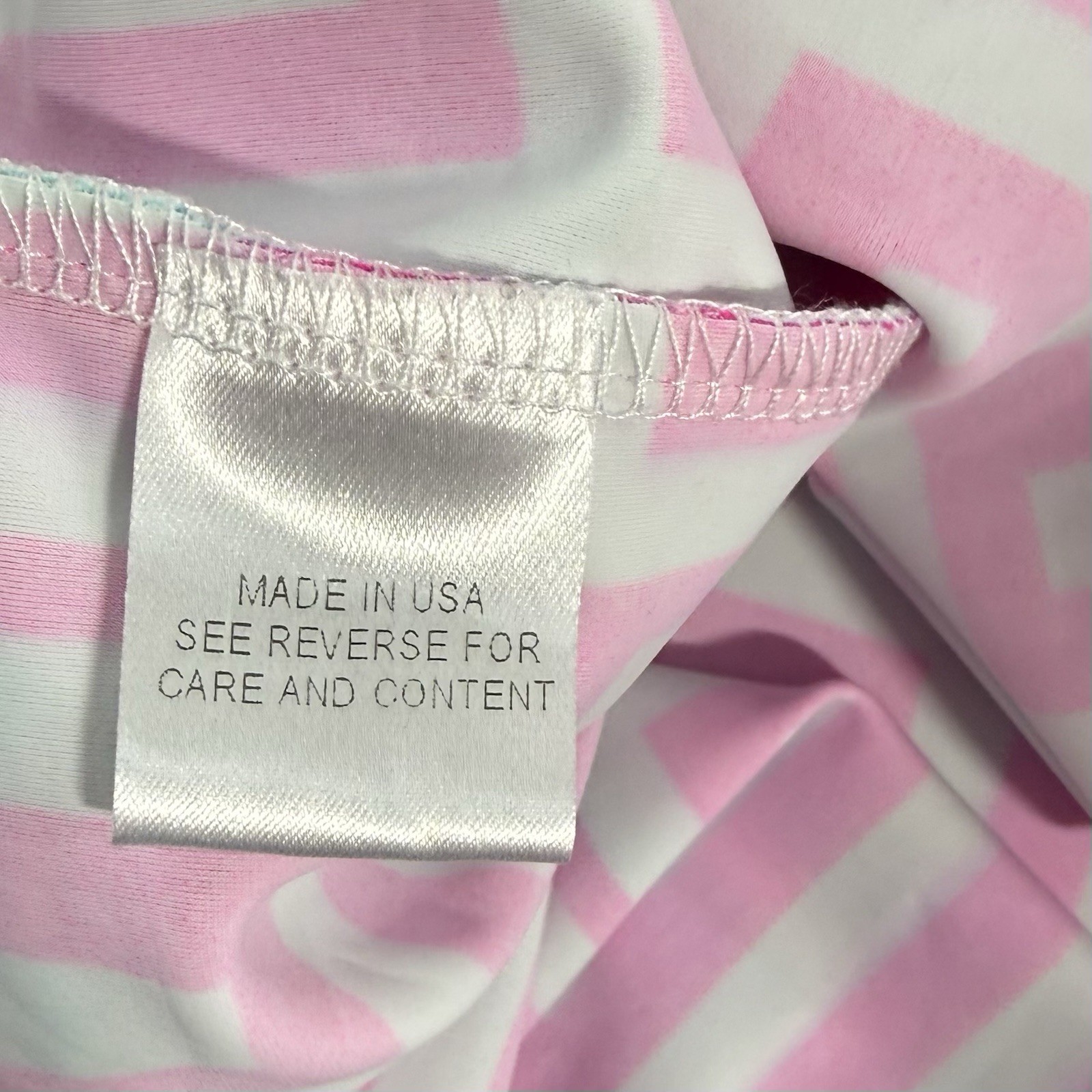 Britt by Britt Ryan Pink Blue Shift Dress Sz LG Nylon/Spandex V Neck Pockets