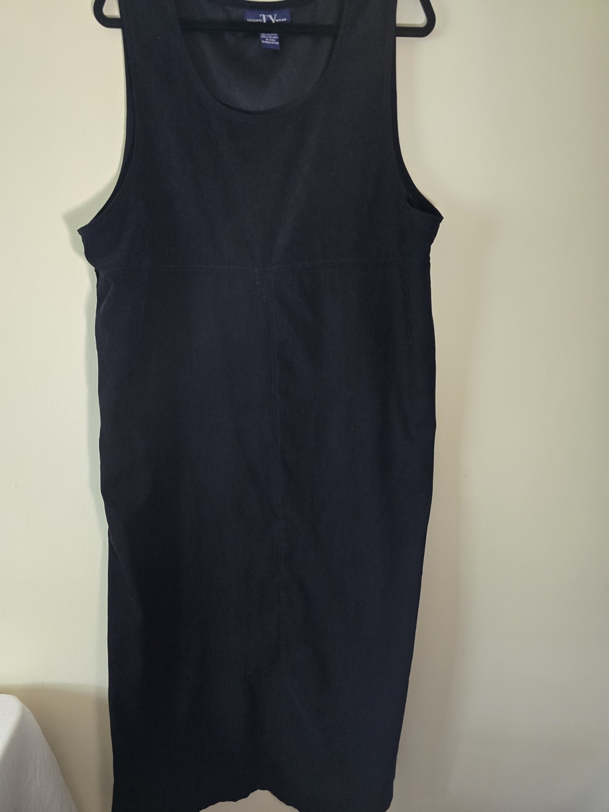 Grunge Womens XL Midi/Maxi Dress Pockets Black Preloved