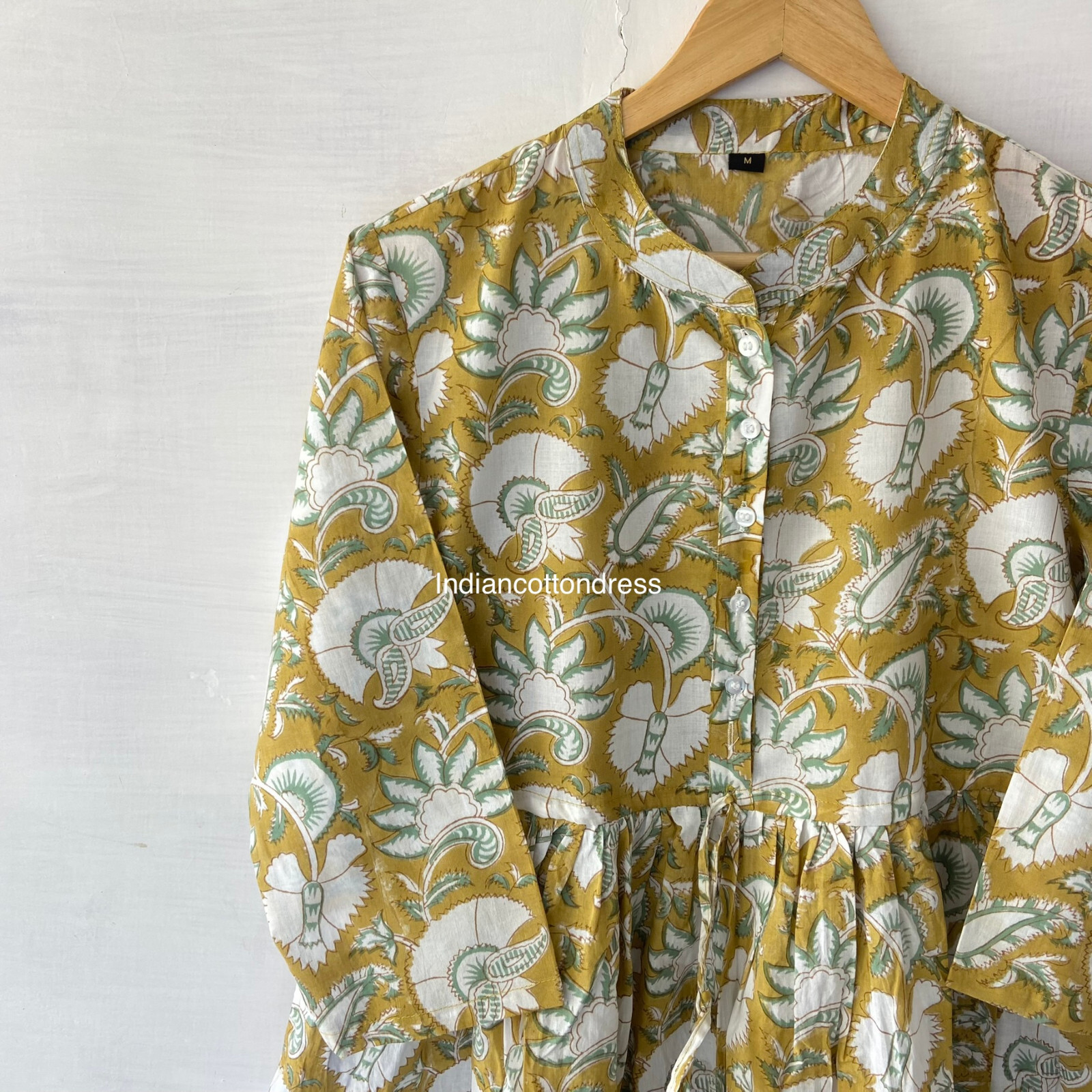 Block Print Cotton Dress Summer Dress Block Print Dress Casual Dress for Women