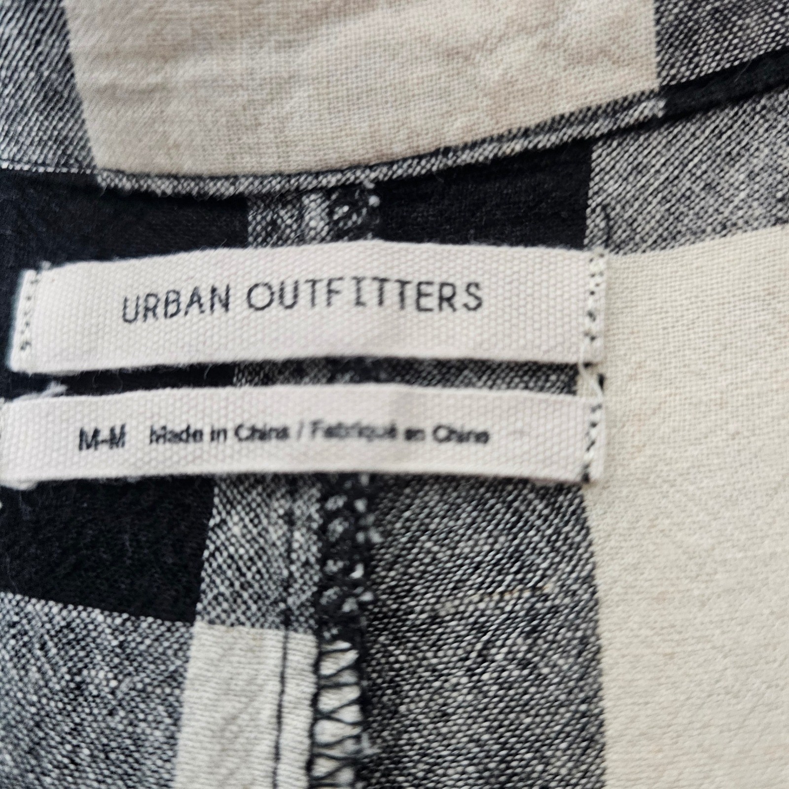 Urban Outfitters Natalie Buffalo Check Dress M Rockabilly 50s Housewife Midi