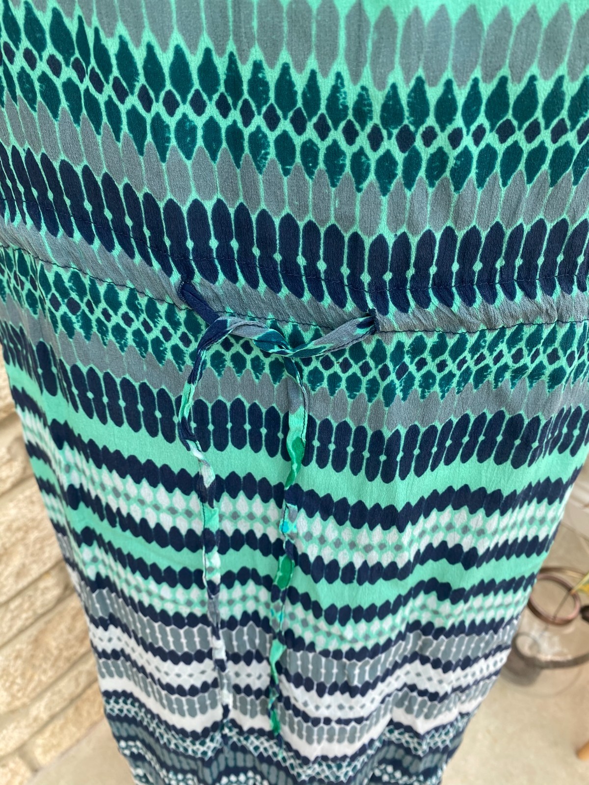 One Season Australia Blue Green Viscose Dress size M