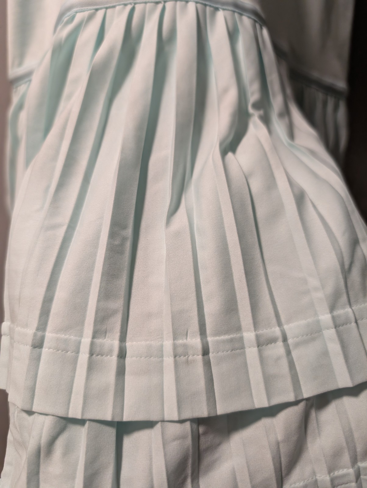Adidas Stella McCartney Barricade Aqua Tennis Dress 40 Womens M Racer Back