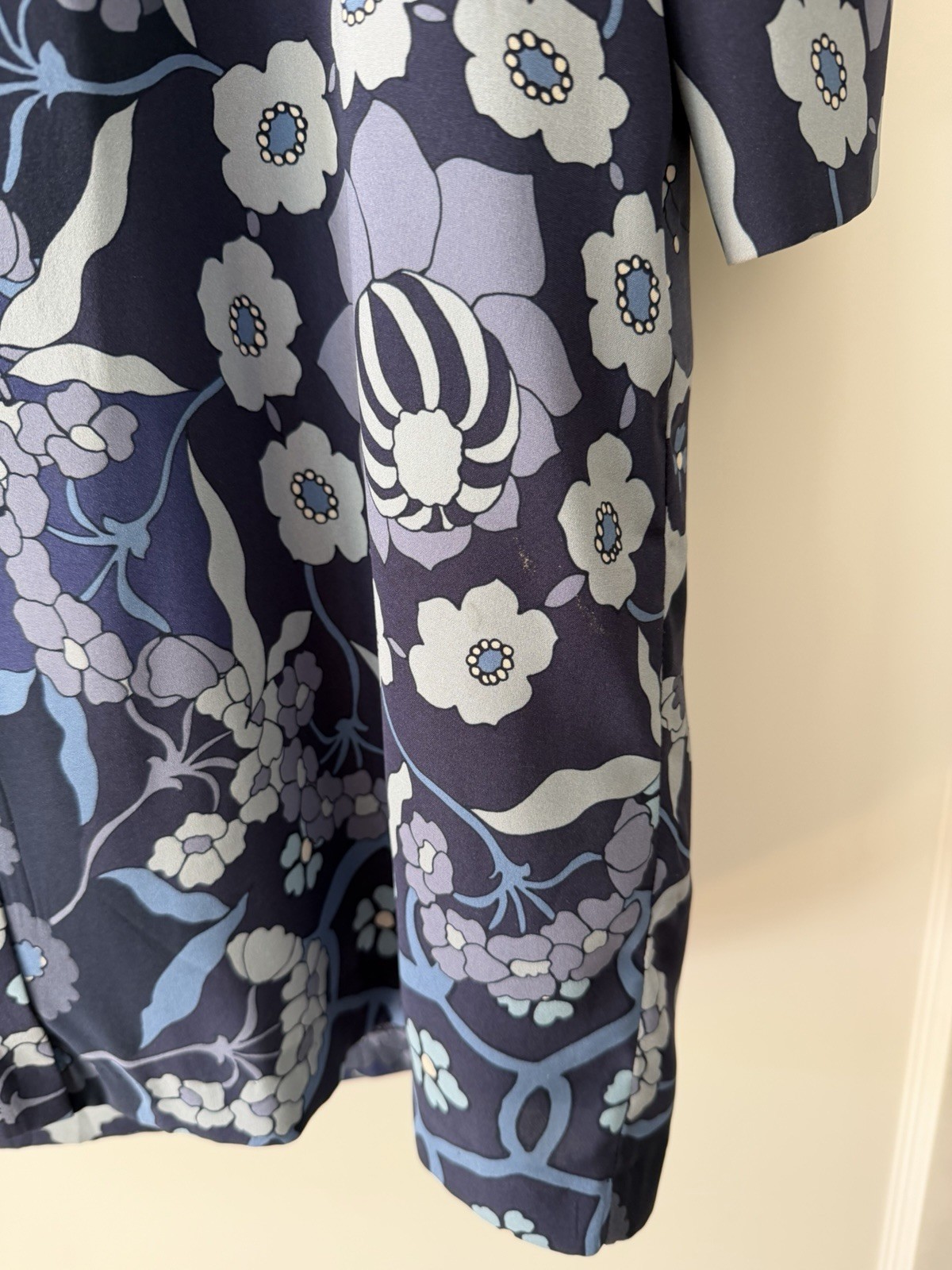 🇵🇹 Vilagallo Blue Floral Dress – Women’s Size 42 Euro / 12 US – Portugal