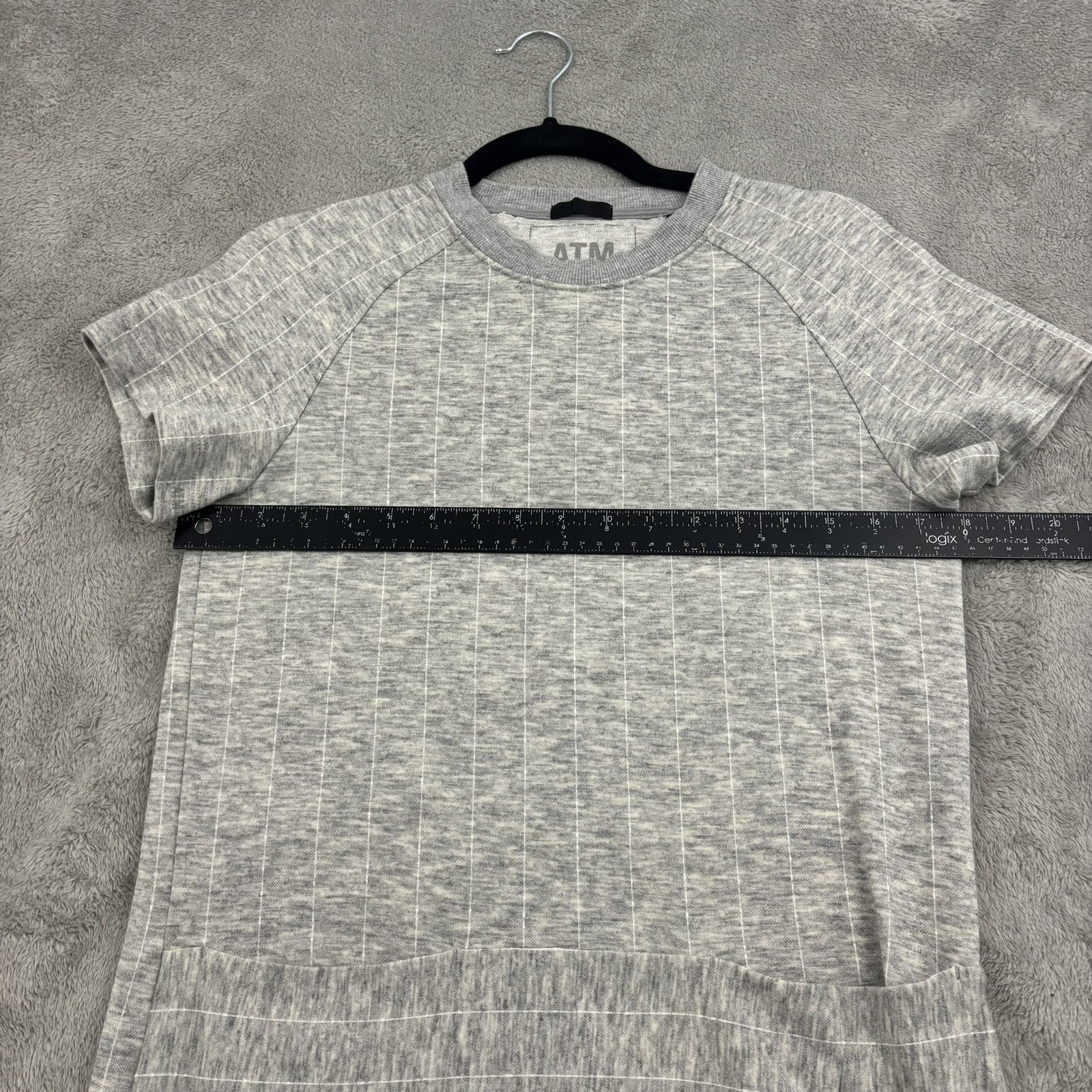 ATM Anthony Thomas Melillo Baseball Mini Dress Women S Gray Made in Japan Preppy