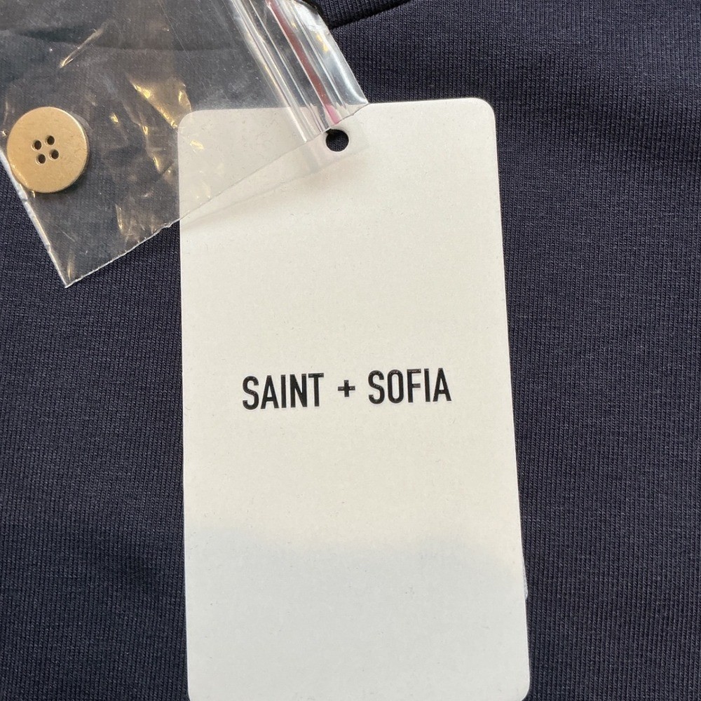 Saint + Sofia Runway Maxi Dress Navy Size 6 New With Tags