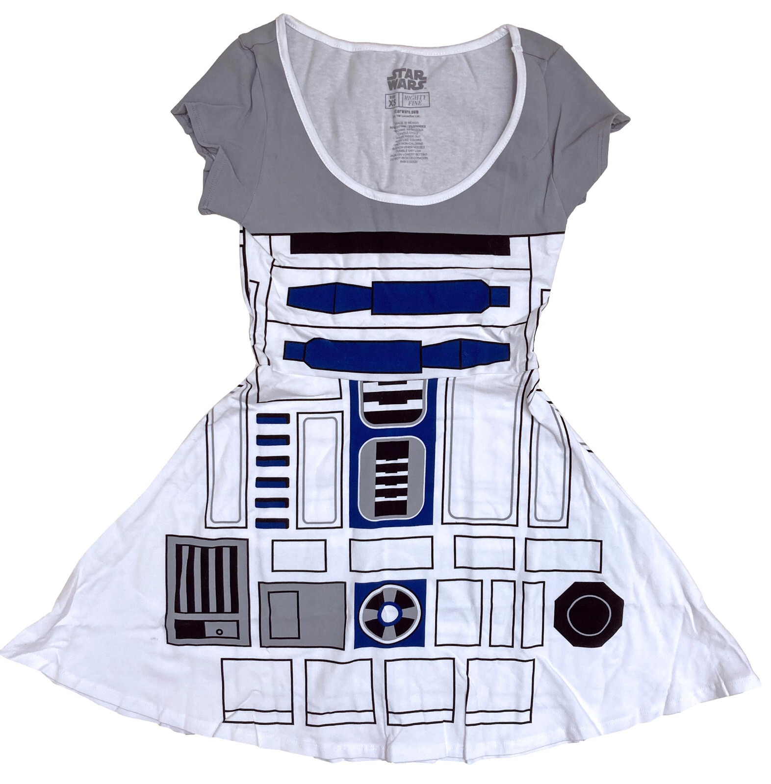 Star Wars R2-D2 Cosplay Dress Juniors New Mighty Fine