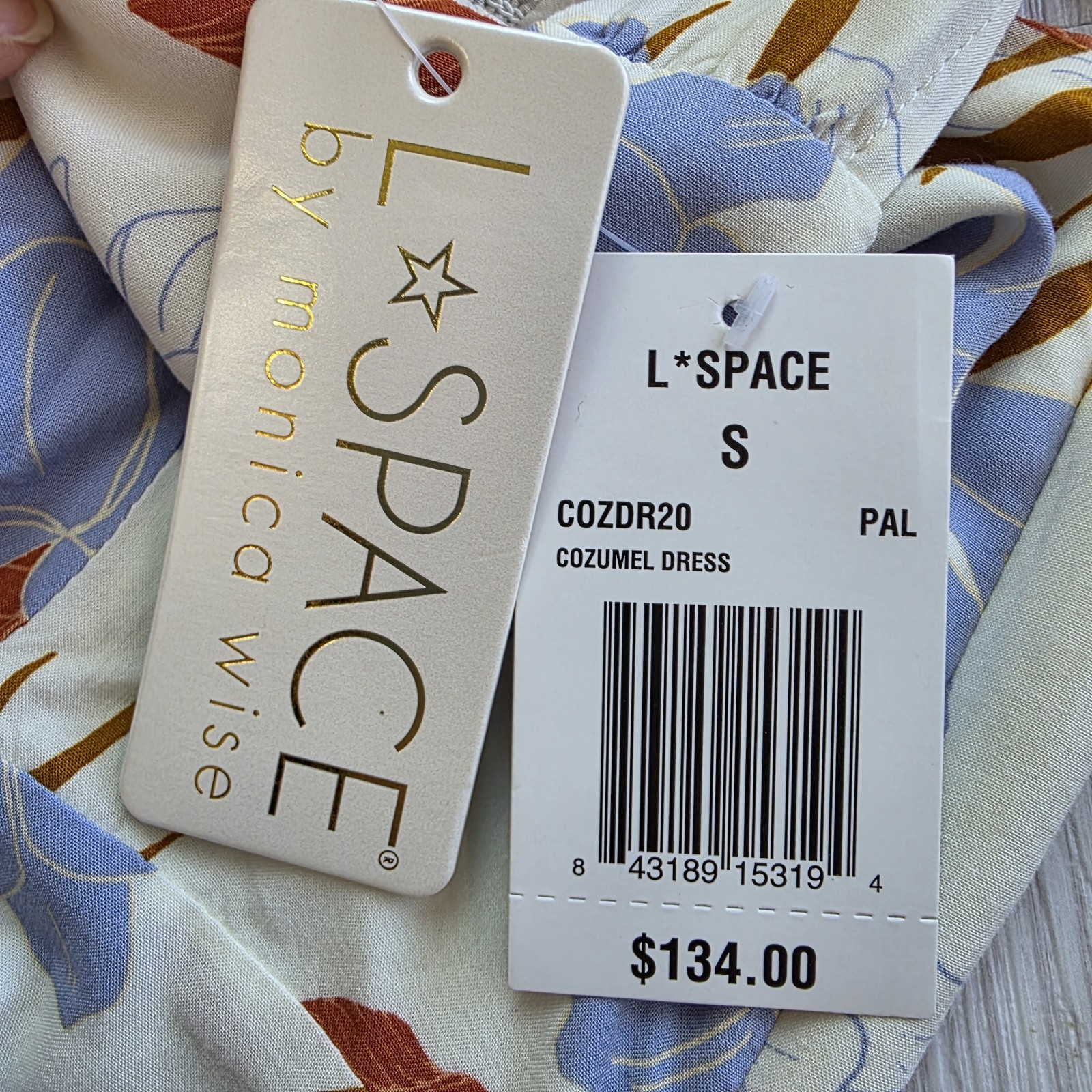 L*SPACE by Monica Wise Womens Paloma Floral Cozumel Coverup Dress SZ S NWT $134