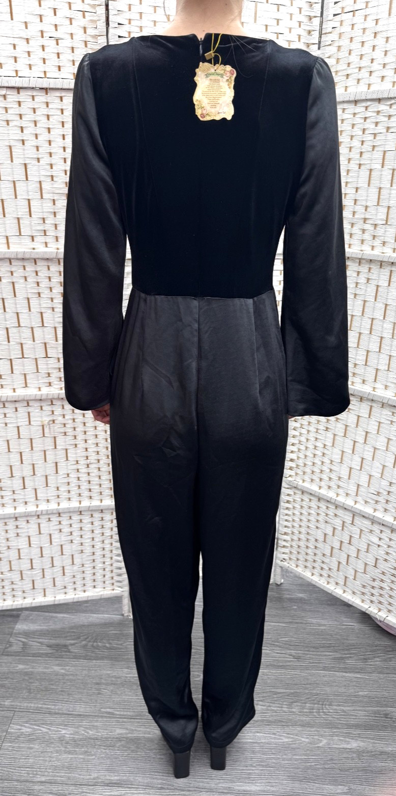 Michal Negrin Full Length Black Elegant Overalls Size -38 – Beautiful.