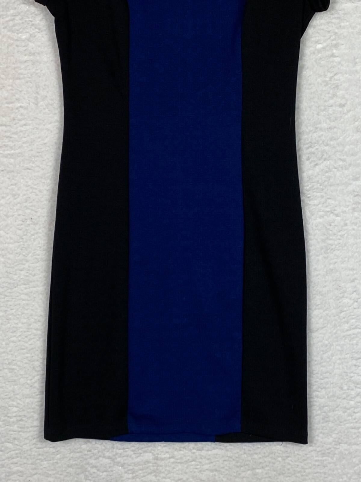 My Michelle Sheath Dress Junior 13 Color block Textured Short Sleeves Office