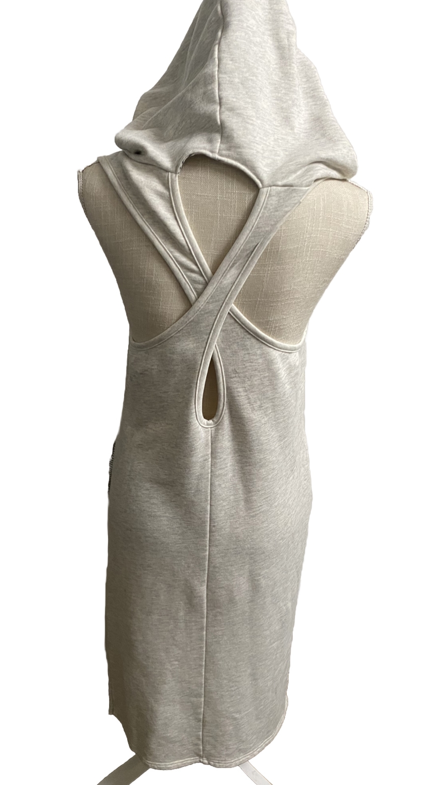 AVOCADO Womens Gray Hooded Side Slit Midi Length Tank Dress Size XS Athleisure