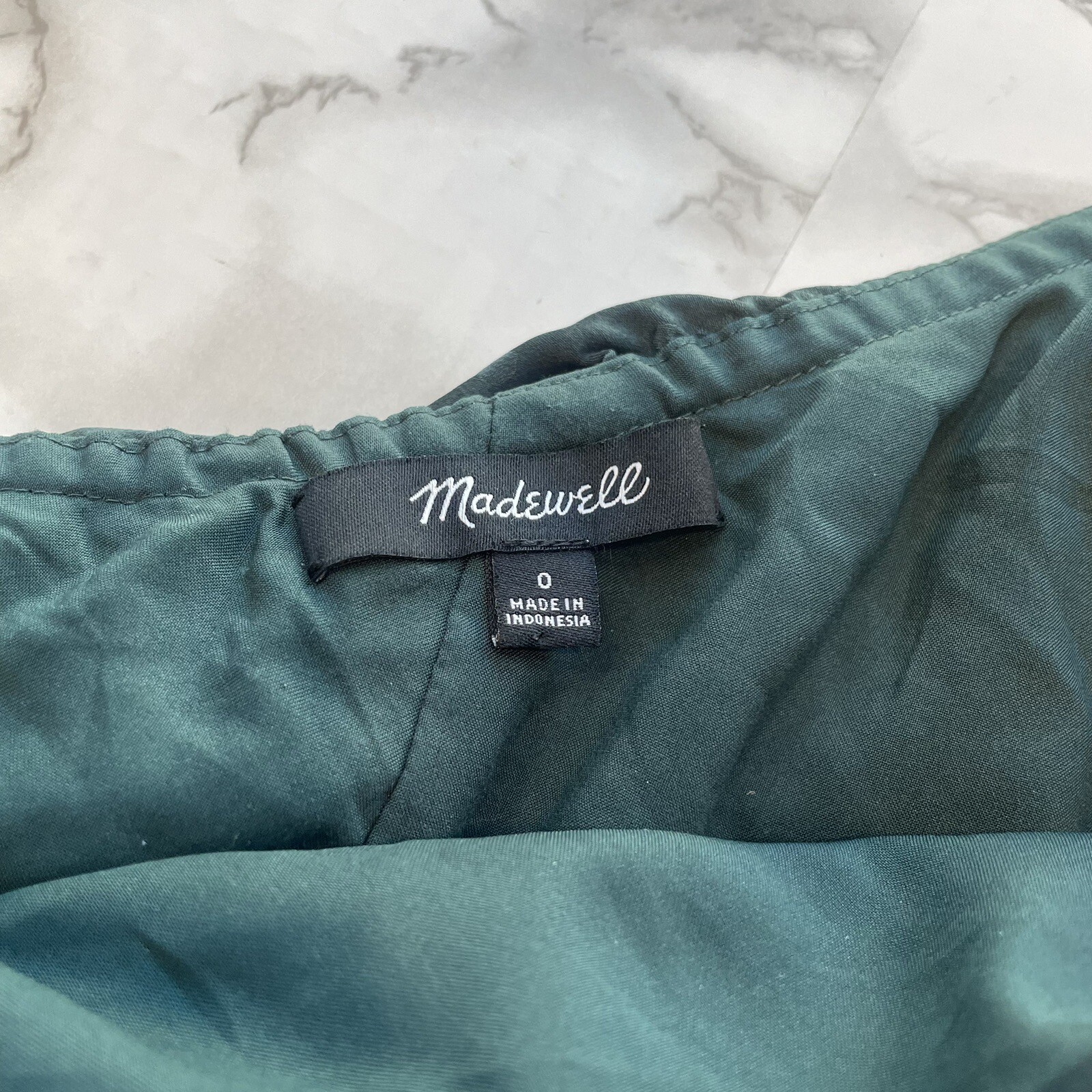 Madewell Silk Dance Floor One Shoulder Shift Dress Size 0