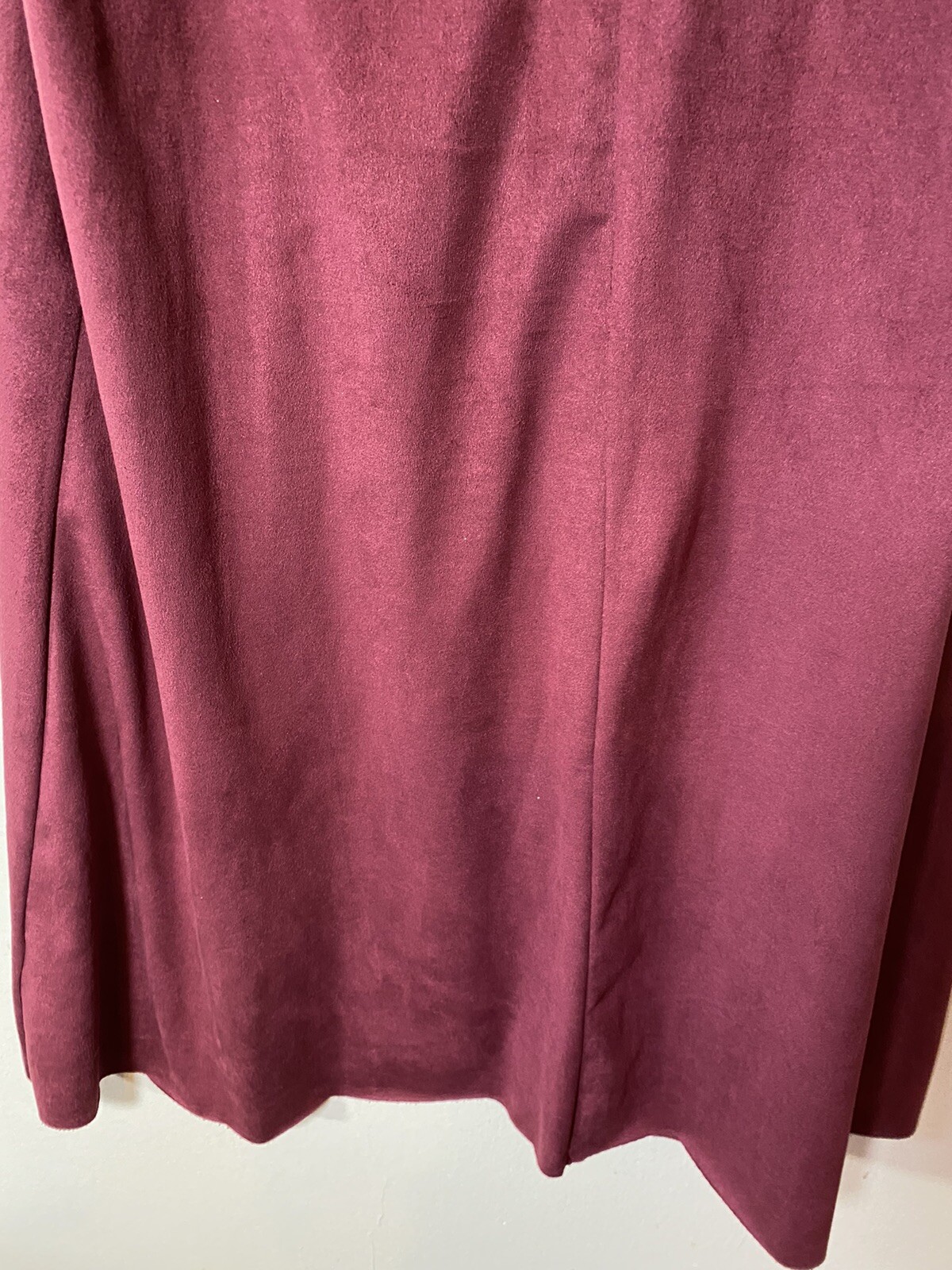 Mod Ref Dress Large Womens Burgundy Red Shift Sexy Sleeveless VNeck Criss Cross