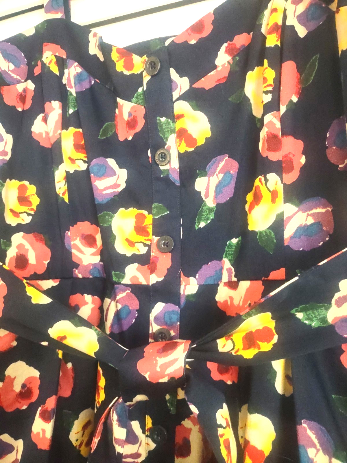 RACHEL Rachel Roy Floral Print Summer Belted Midi Sundress sz.12 New