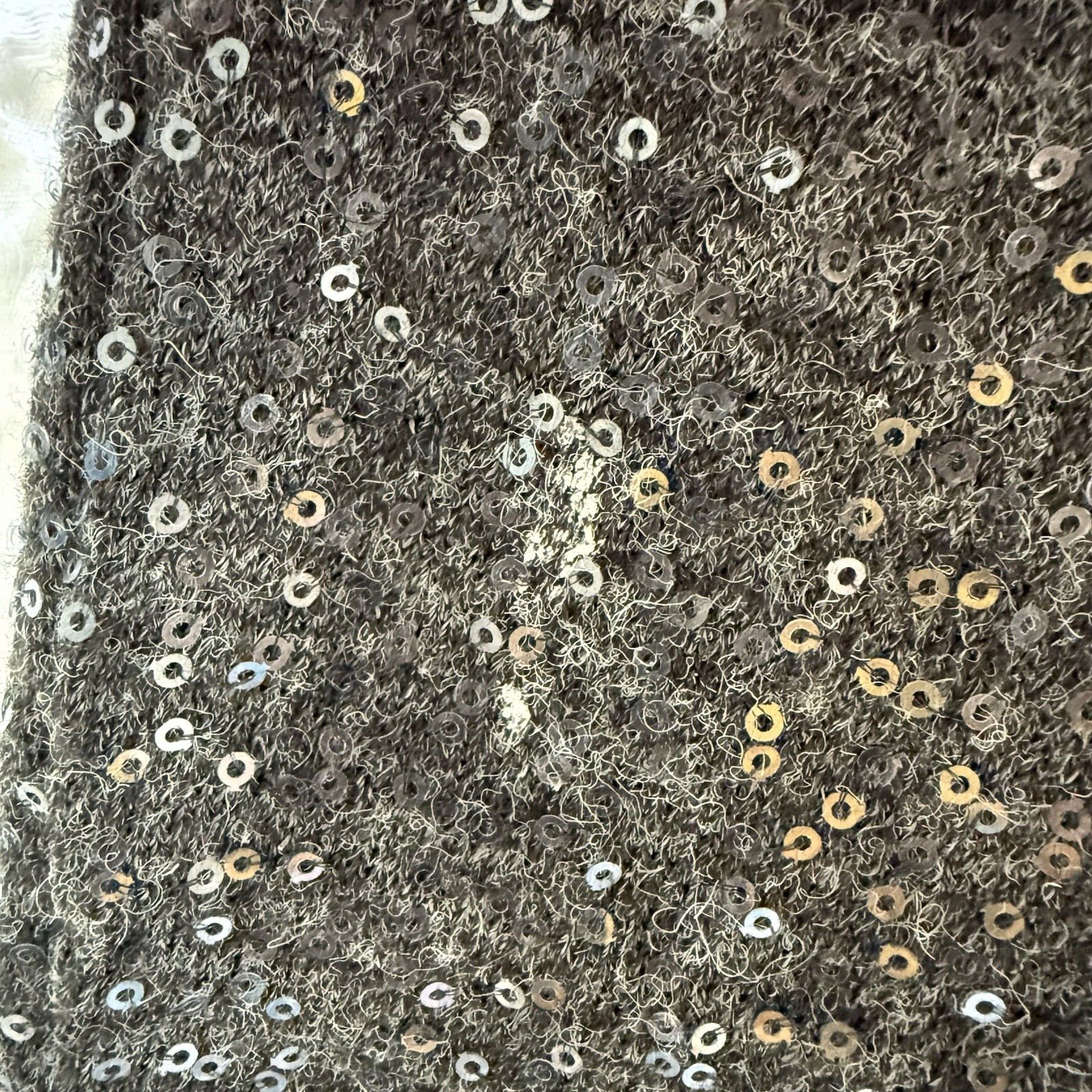 Vivienne Tam Sequin Knit Mini Dress Gray Womens Size Small Party Gala Sparkle