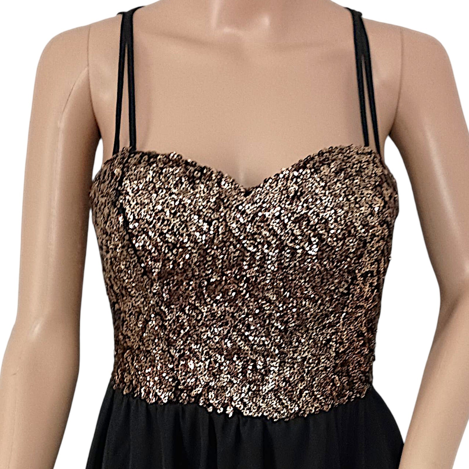 Y2K Speechless Sequin Asymmetric Dress M Sheer Fairy Grunge Whimsigoth Sparkler
