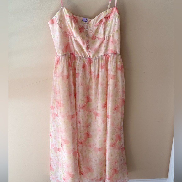 Storia Midi Dress romantic airy wedding guest vibes size M