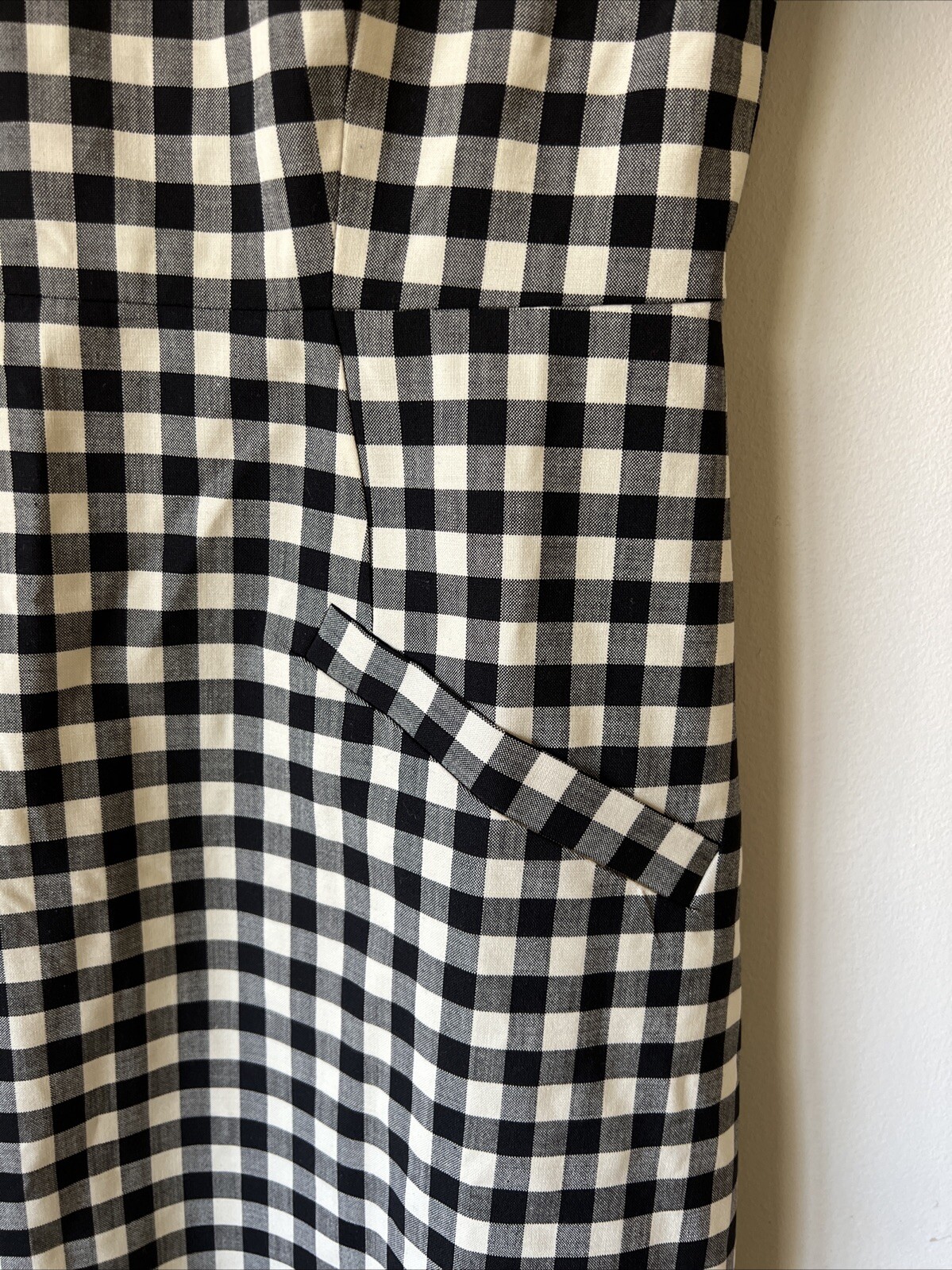 J. Crew Mini Dress Size 0 Gingham Bi Stretch Wool Blend Tollegno 1900 Career