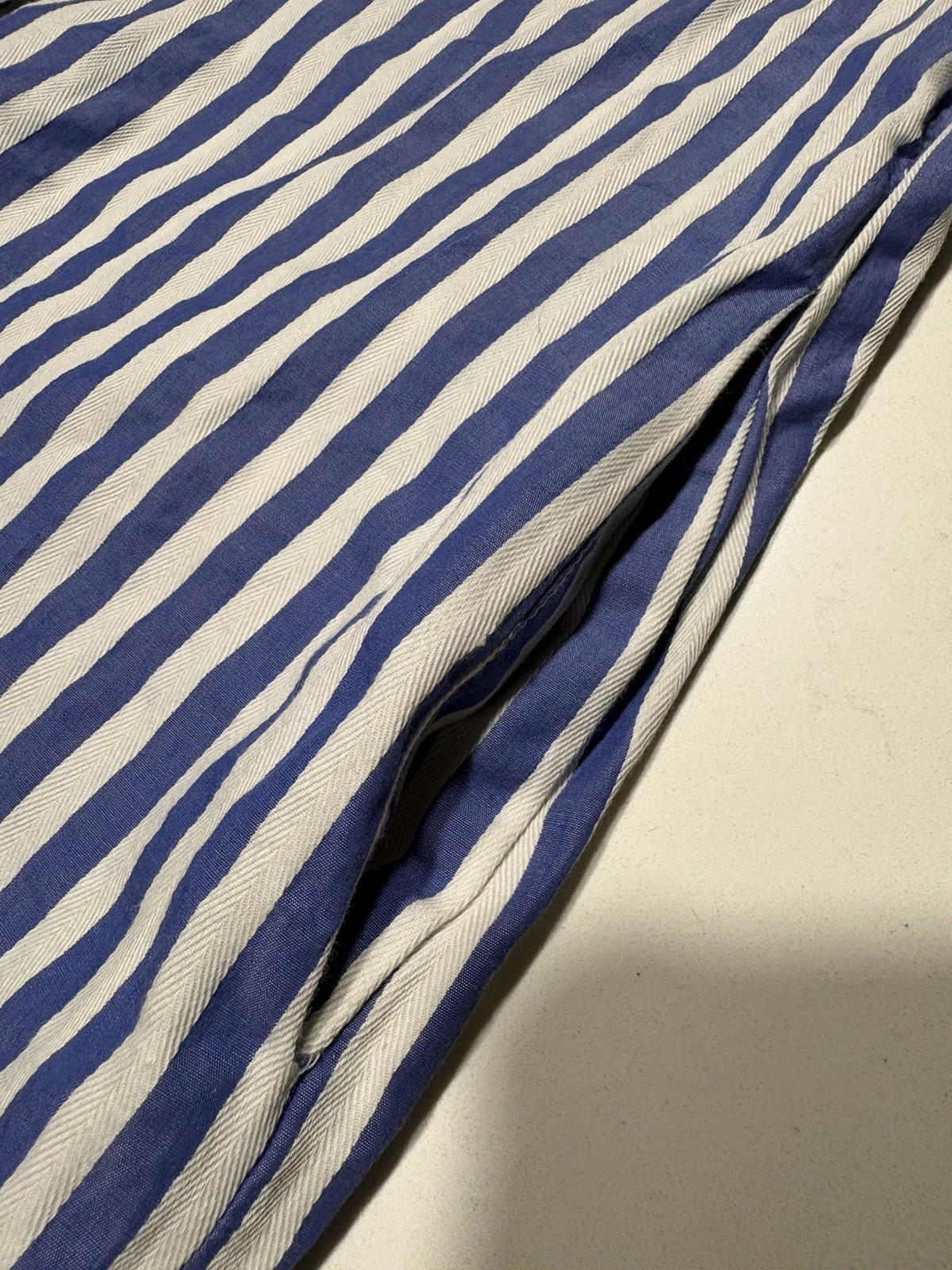 Tommy Hilfiger Striped Sleeveless Shirt Dress Blue White Button Front Size 8