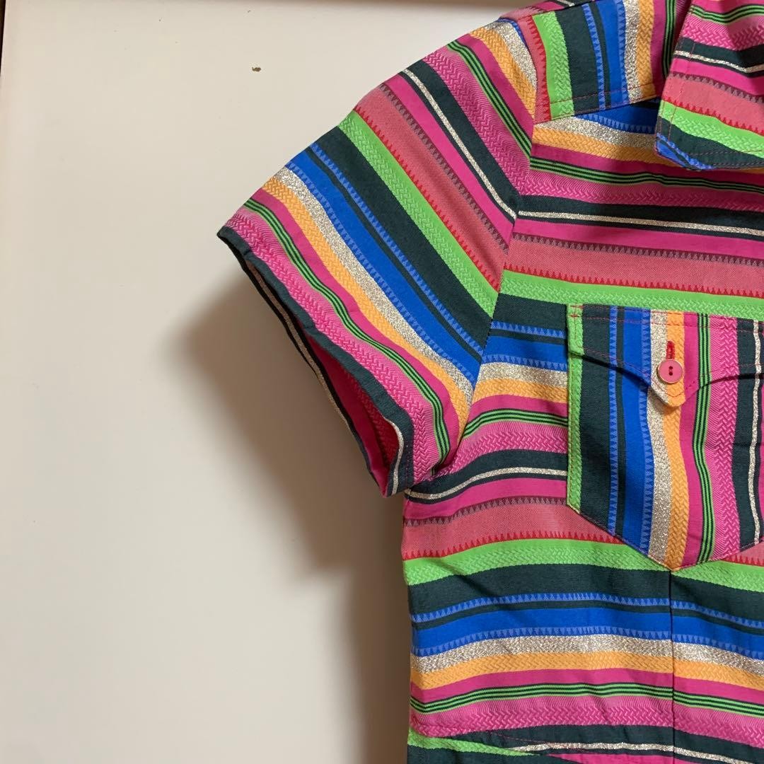 HYSTERIC GLAMOUR Multi Border Shirt Dress