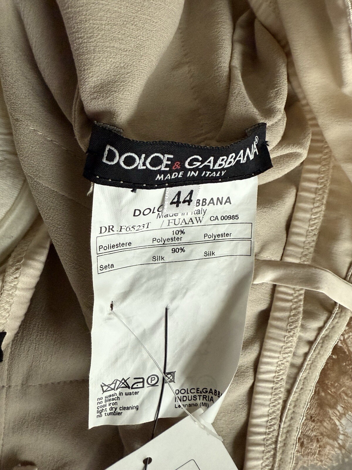 Dolce & Gabbana silk midi dress size 44
