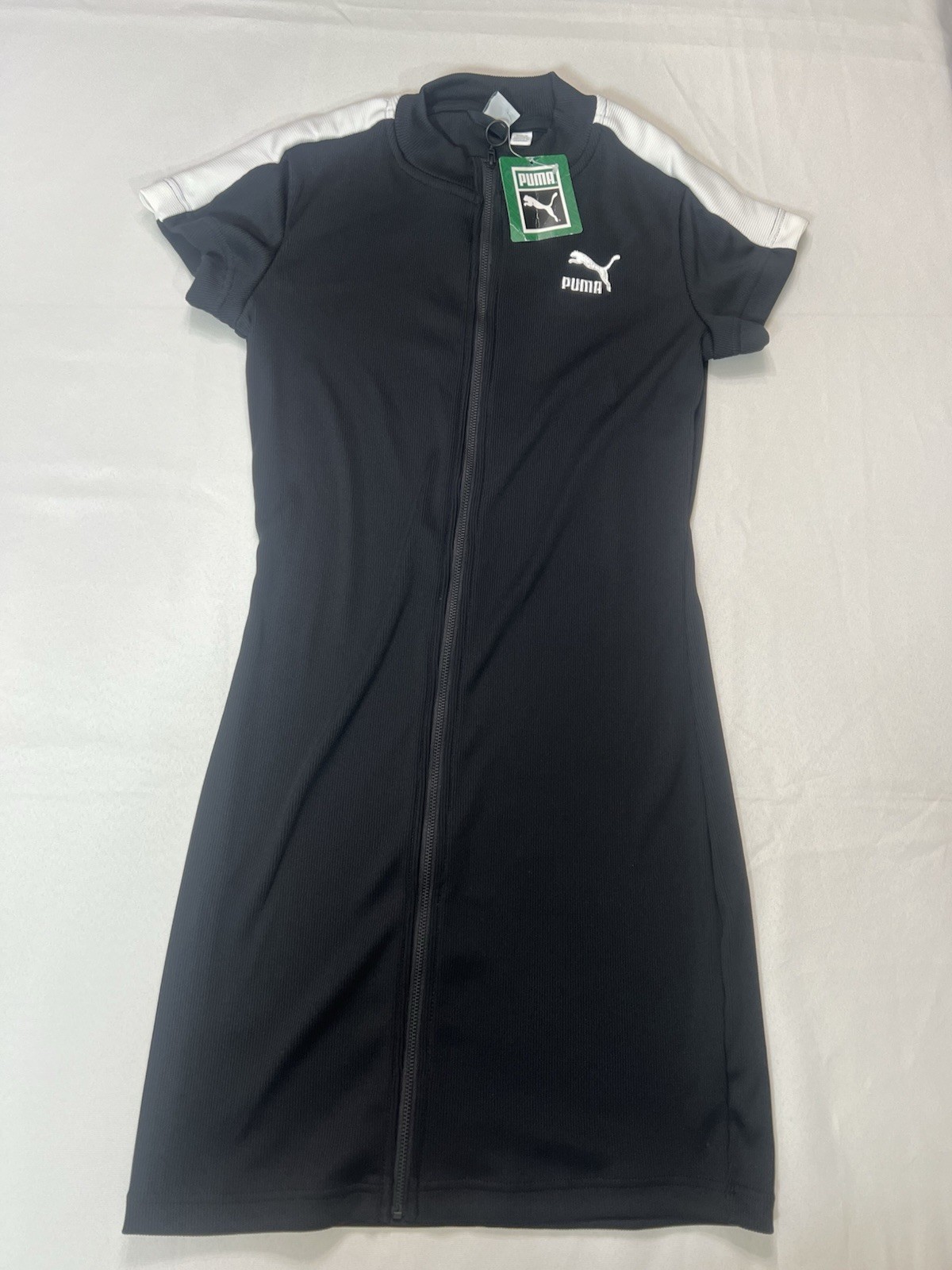 Puma Classics Dress Short Tight Ribbed Full Zip Sporty Sz S Hip Hop Preppy Mall