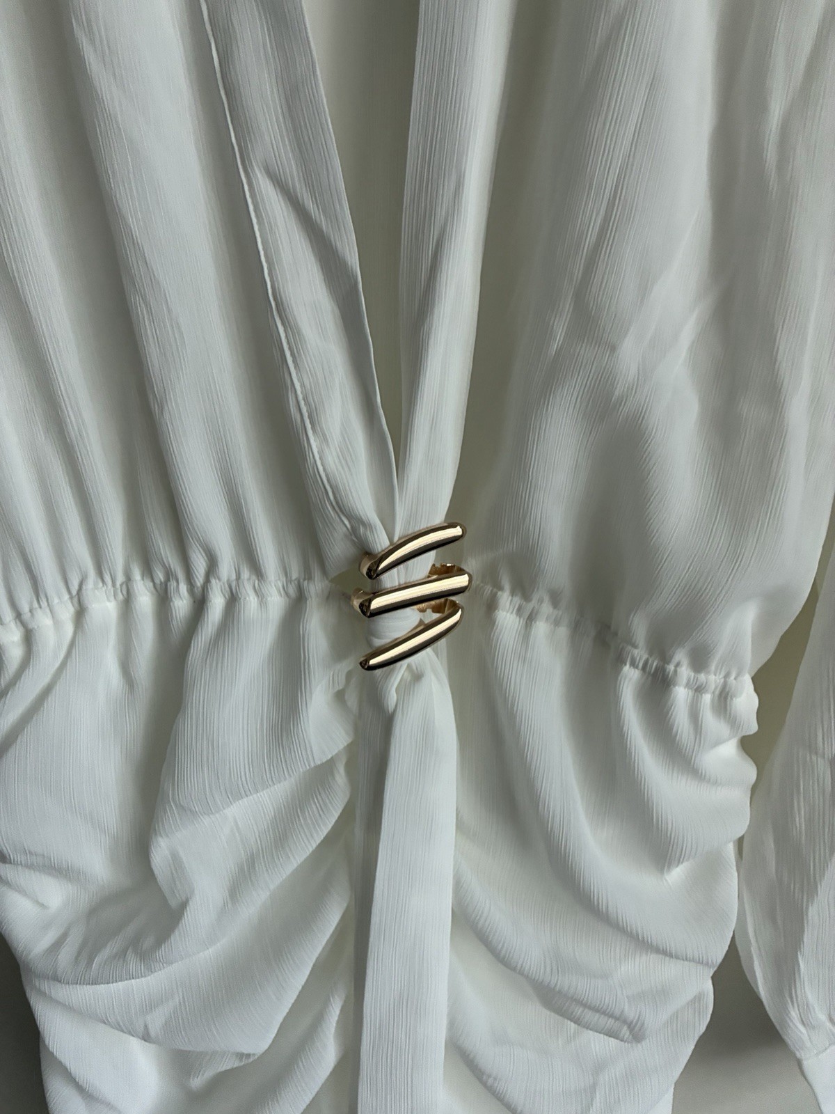 NWT OUTCAST White Long Sleeve Mini Dress Size Medium