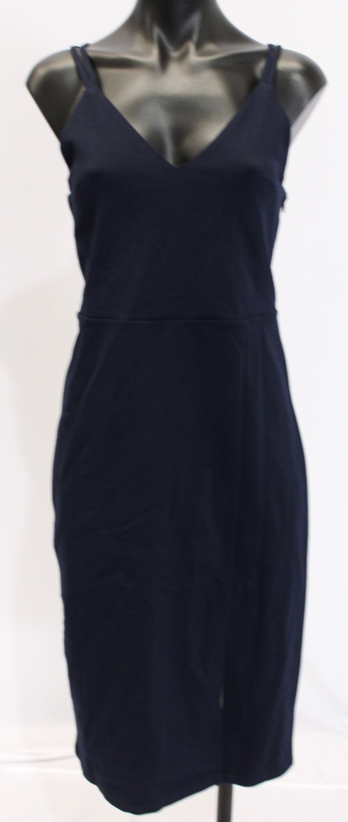 Nine Britton Women’s Solid Casual Jinny Knit Fitted Dress WR4 Navy Small NWT