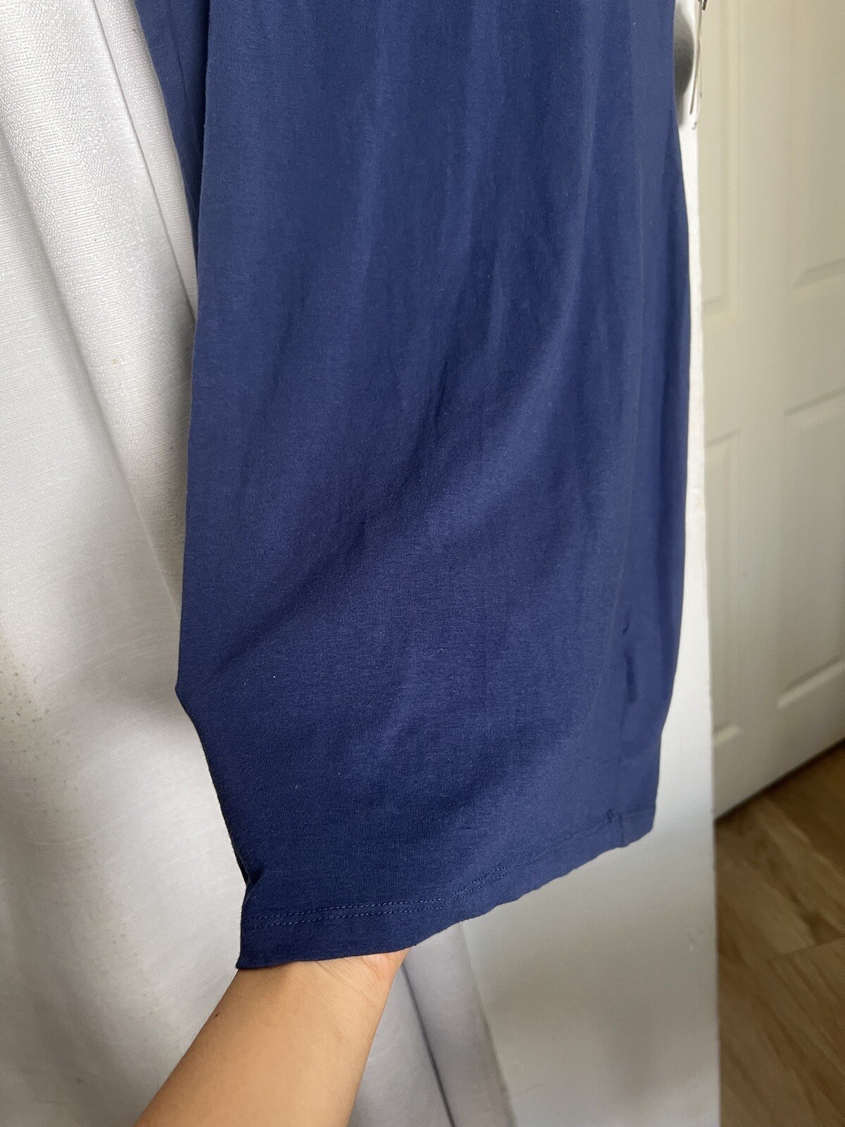 Cotton On Women Size Small Washed Navy Blue Bodycon T-Shirt Dress Short Sleeve
