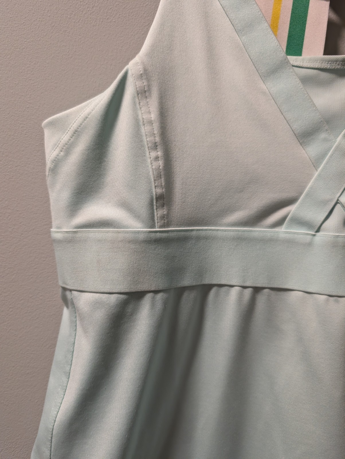 Adidas Stella McCartney Barricade Aqua Tennis Dress 40 Womens M Racer Back