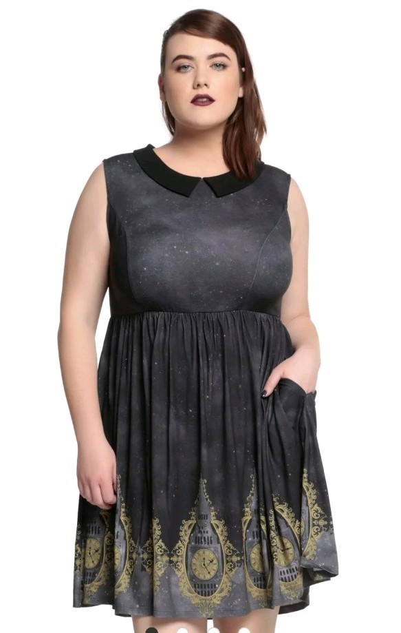 Disney Peter Pan Sz XXL Good Condition Big Ben Border Dress Plus Size Whimsy