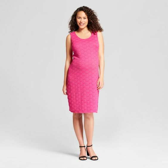 Women’s Isabel Maternity by Ingrid & Isabel Sleeveless Lace dress Pink XS 2XL