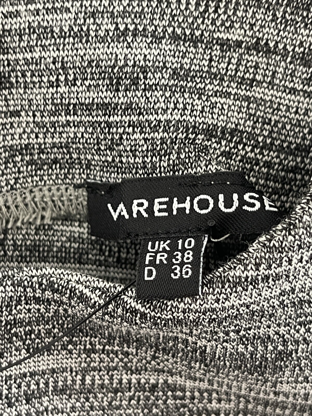 Warehouse Sweater Dress Womens 6 Gray Sheath Turtle Neck Gray UK:10 N55