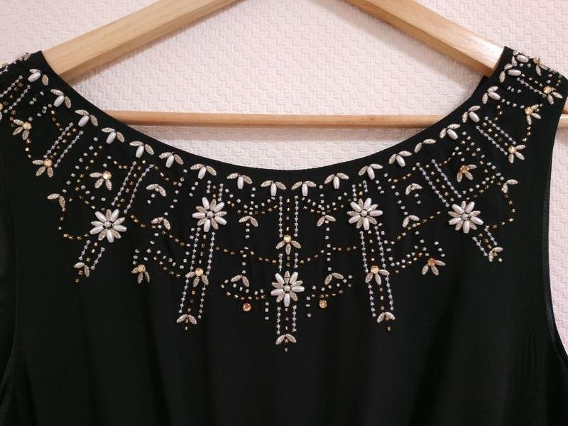 Women Monsoon dress black polyester 40/L