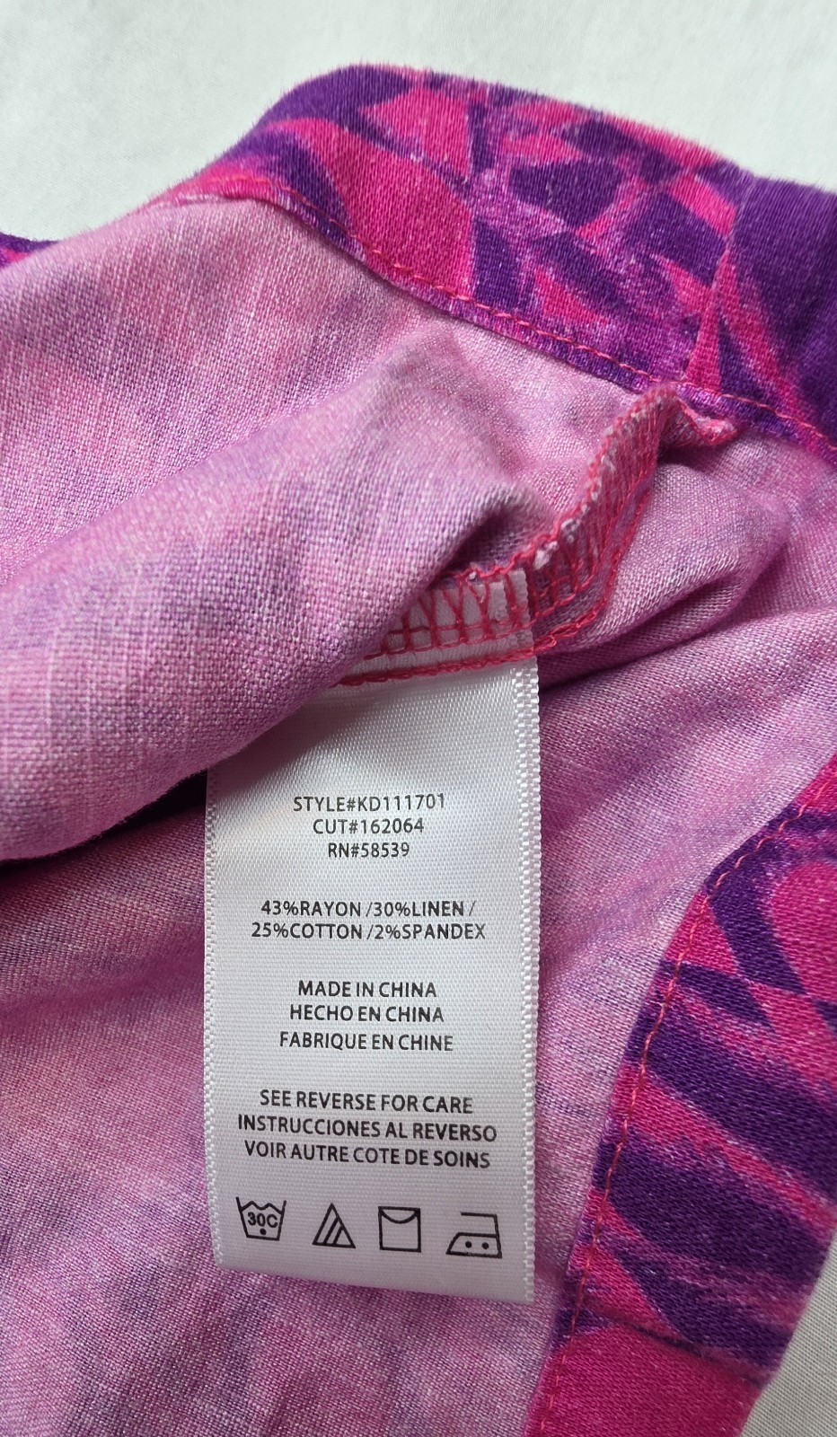 KUT From The Kloth Sleeveless Pink Leaf Print Collared Dress Women’s Size XL
