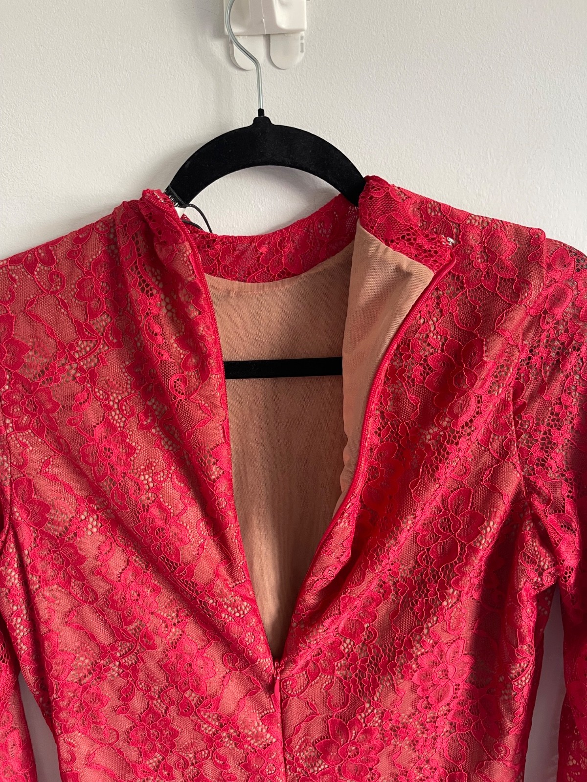 Mistress Rocks Red Lace Mini Dress BNWT Size L 12 14 Party Birthday Occasion