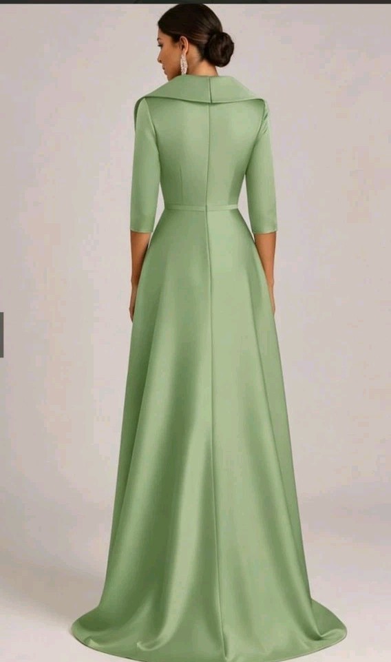Red Floor Length Evening Gown