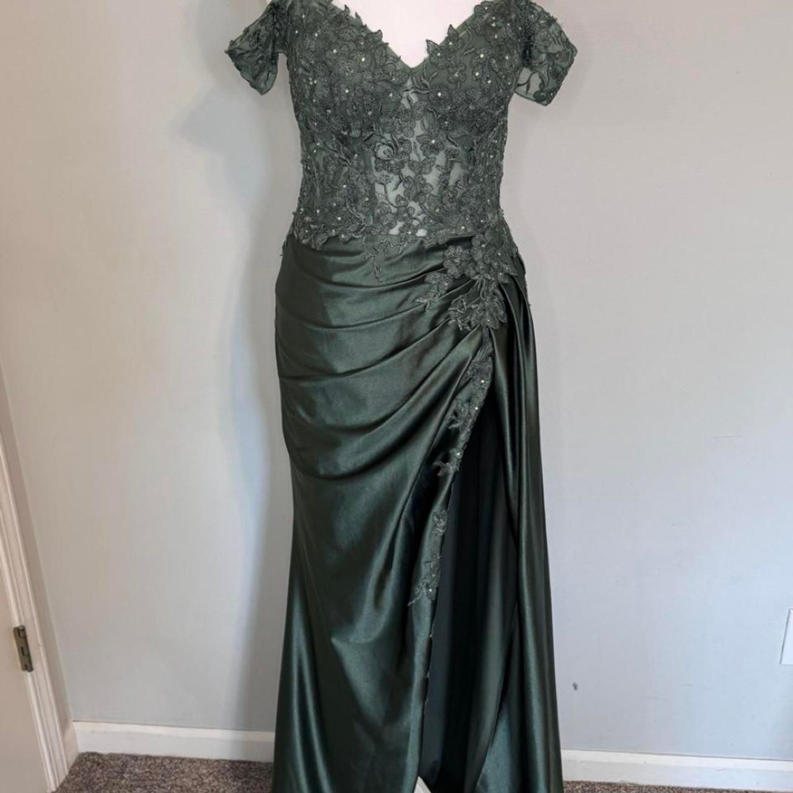 Cindy Women’s Green and Khaki Dress