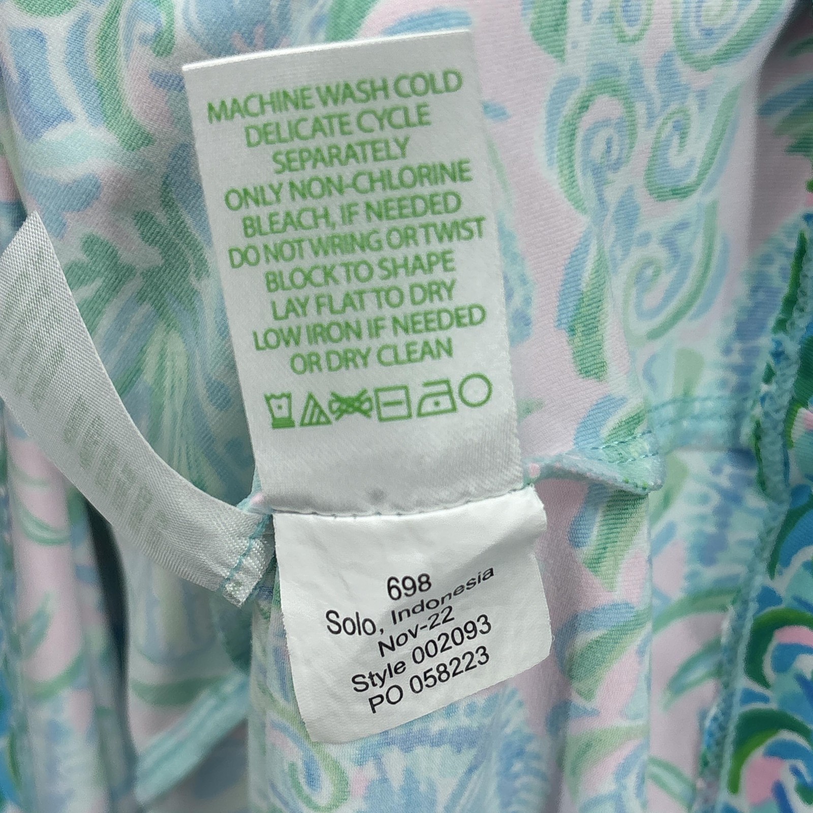 Lilly Pulitzer Dress Medium Blue Green Sea Life Shift Tank Keyhole Johana Preppy