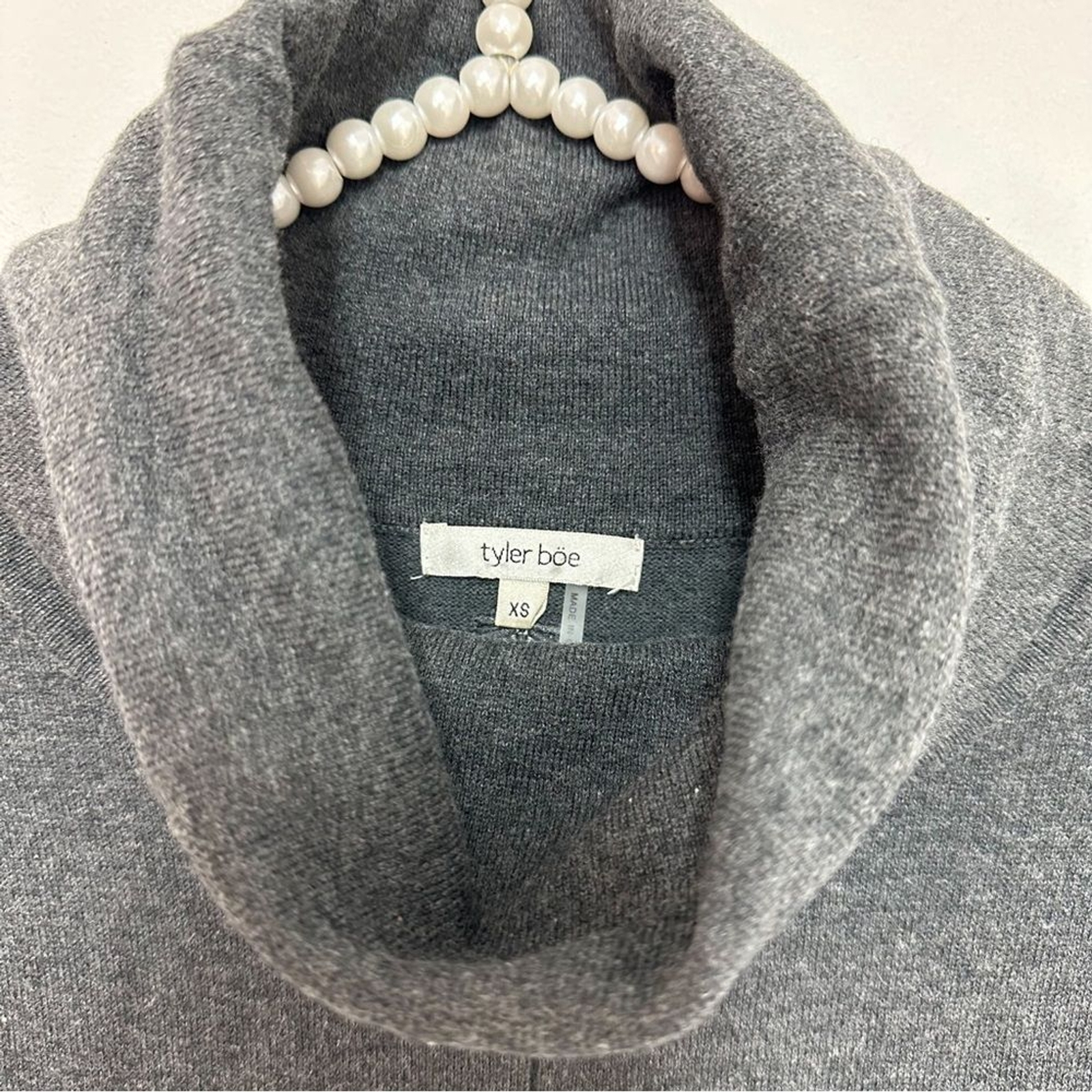 Tyler Boe Kim Cowl Neck Cashmere Blend Sweater Dress in Grey Women’s Sz XS