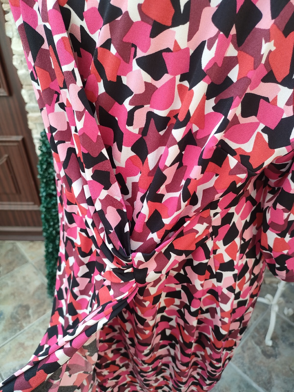 M &S wiggle pencil Dress size 22 mini pink occasion party Plus Size