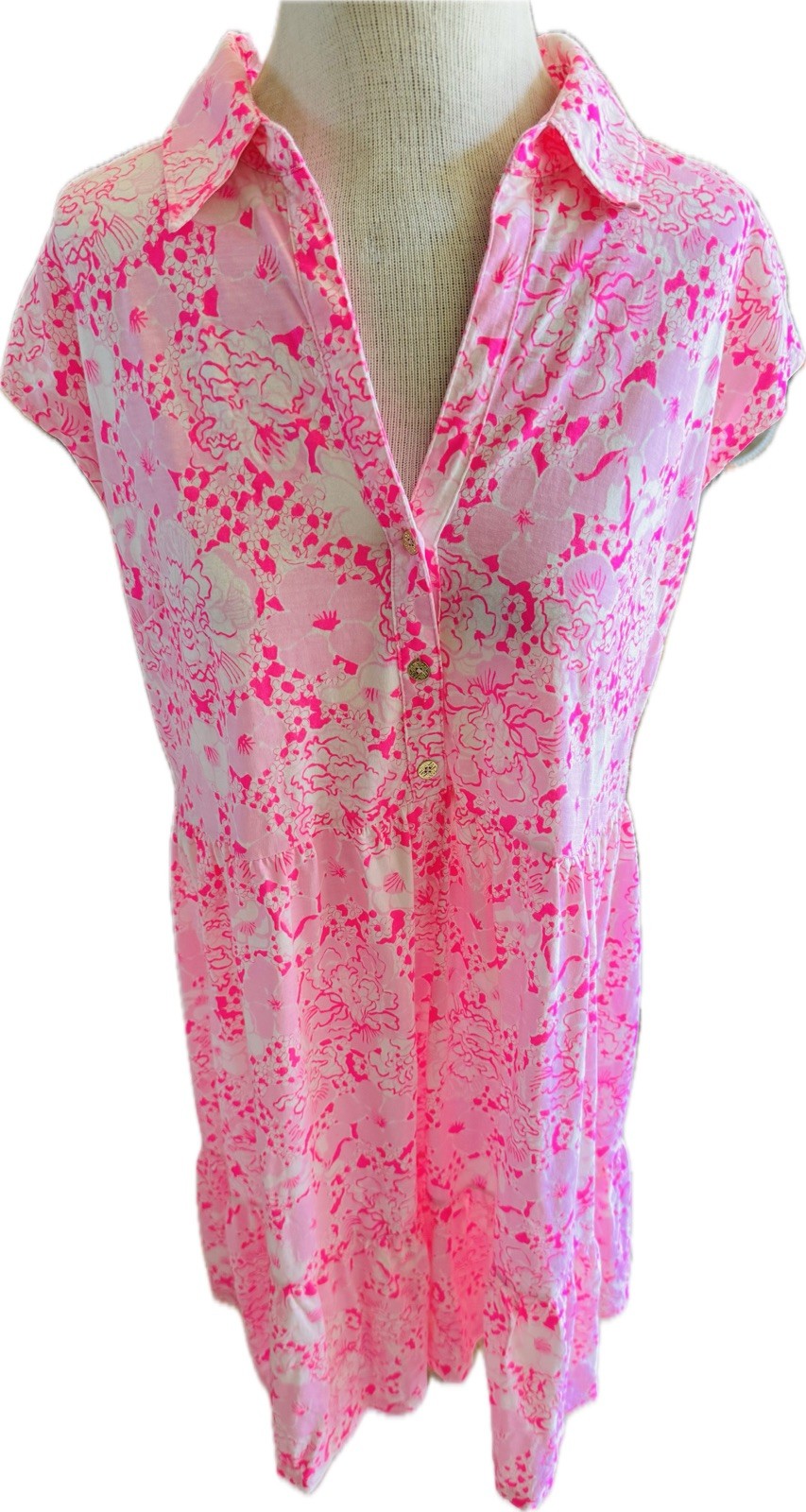 NWOT Lilly Pulitzer Arley Mini Dress Conch Shell Pink BurstOfJoy M 🌺FREESHIP🌺