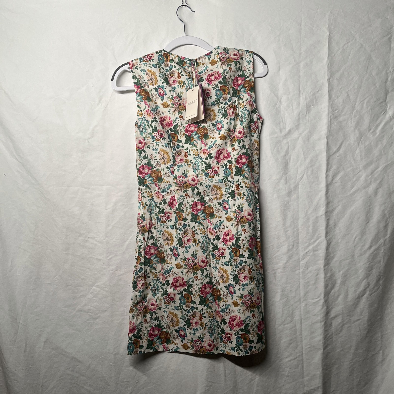 DÔEN adele floral-print cotton-poplin mini dress SIZE 0