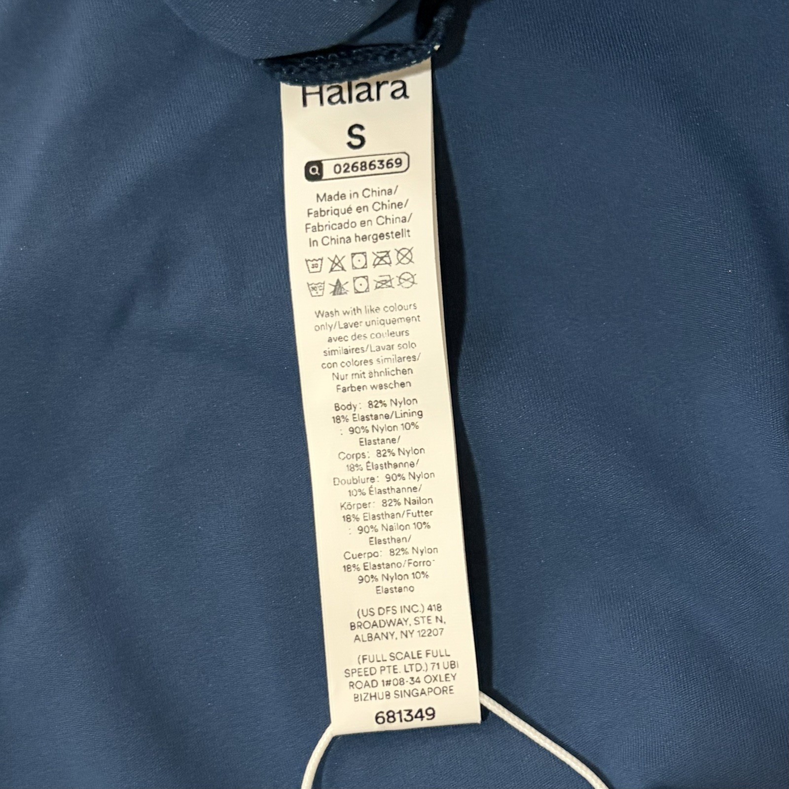 Halara Athletic Dress S Blue Softlyzero Airy Twisted Easy Peezy Dance Active NWT