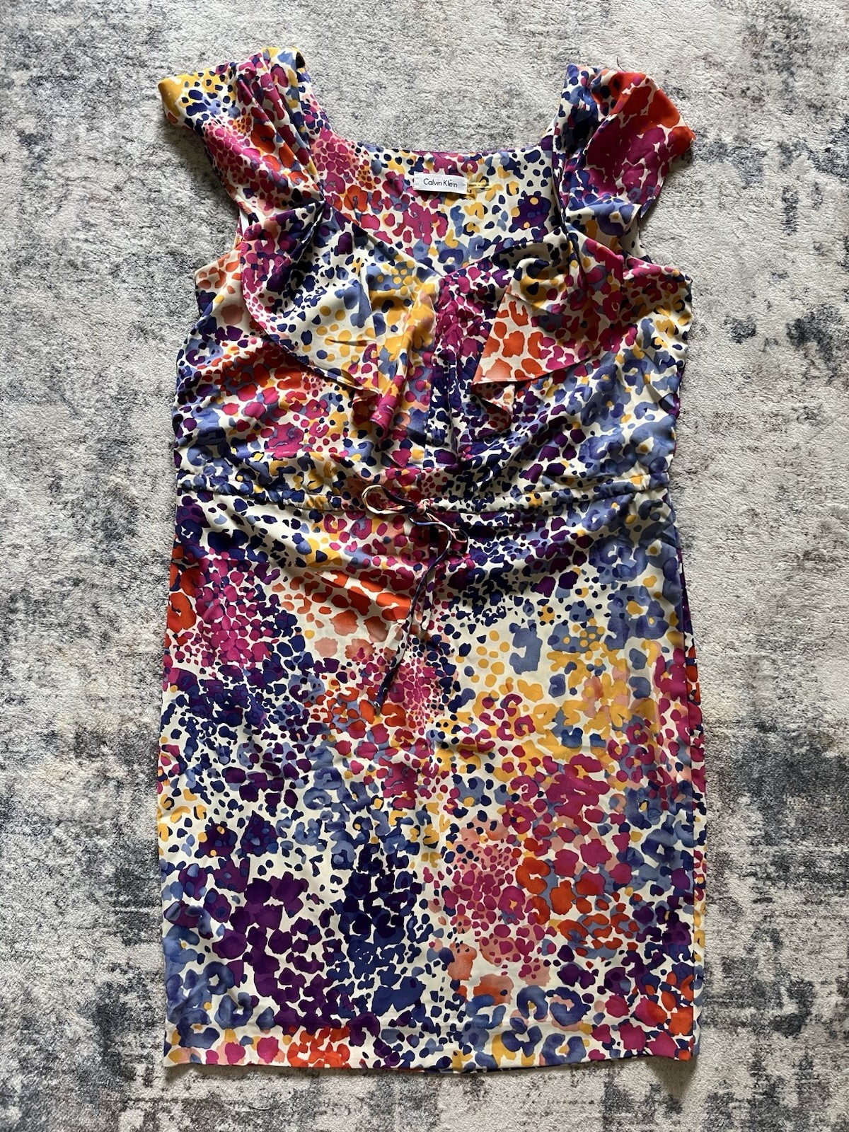 Women’s Calvin Klein Leopard/Cheetah Print Dress Size 8